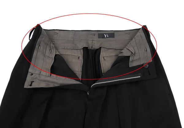 Y's Wool Tuck Wide Pants K-167158_005