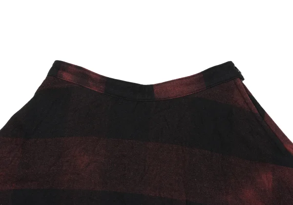 Y's Wool Poly Check Flare Skirt K-167161_004