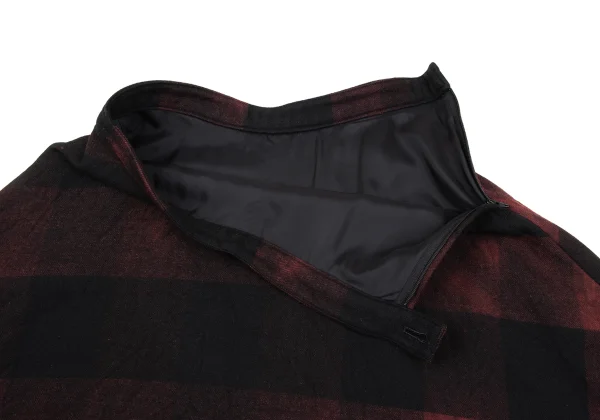 Y's Wool Poly Check Flare Skirt K-167161_006