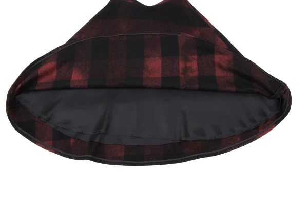 Y's Wool Poly Check Flare Skirt K-167161_008