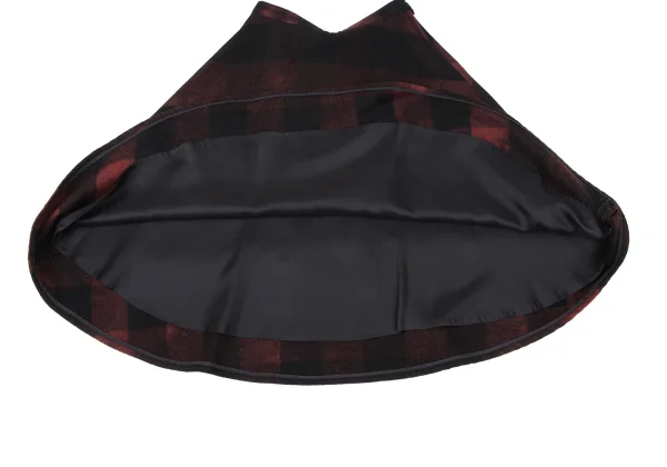 Y's Wool Poly Check Flare Skirt K-167161_009