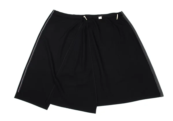 ALFASPIN Wool Tuck Design Zip Wrap Skirt K-167163_008