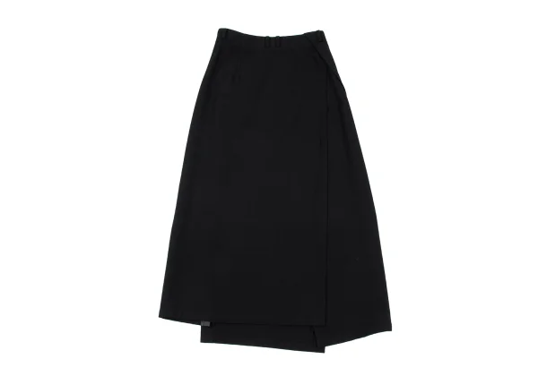 ALFASPIN Wool Tuck Design Zip Wrap Skirt K-167163_009