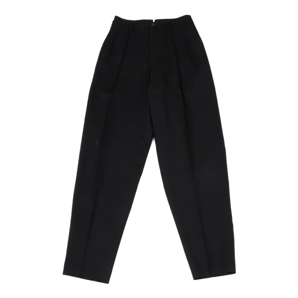 ALFASPIN Wool Tuck Pants Black M K-167164_001