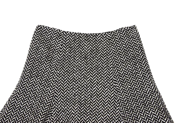 EMPORIO ARMANI Lame Herringbone Flare Skirt K-167167_003