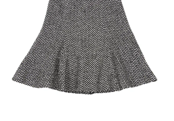 EMPORIO ARMANI Lame Herringbone Flare Skirt K-167167_004