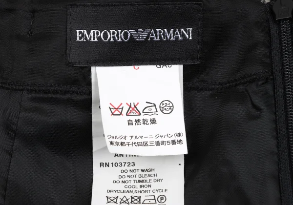 EMPORIO ARMANI Lame Herringbone Flare Skirt K-167167_015