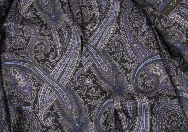 ETRO Wool Lining Paisley Check Jacket K-167169_013