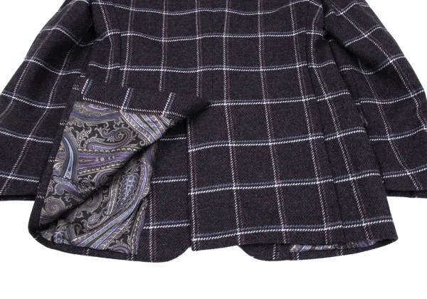 ETRO Wool Lining Paisley Check Jacket K-167169_015
