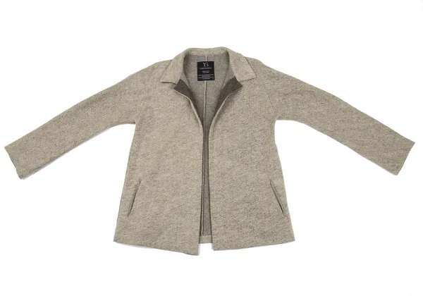 Y's Wool Blend Buttonless Knit Jacket K-167170_002