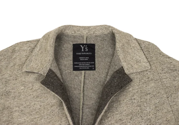 Y's Wool Blend Buttonless Knit Jacket K-167170_004