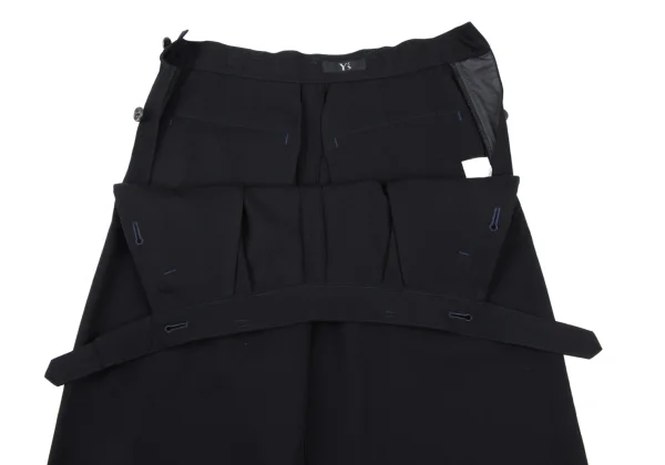 Y's Wool Gabardine Side Button Pants K-167171_006