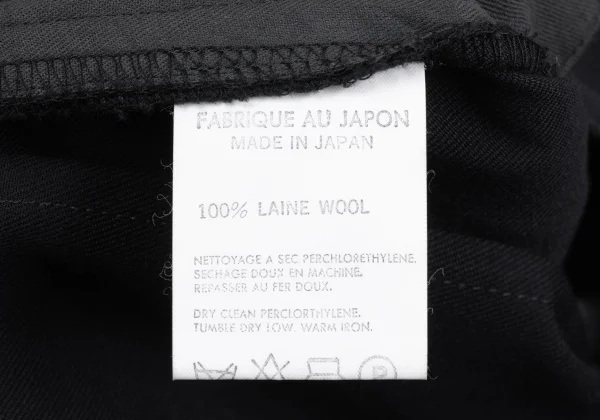 Y's Wool Gabardine Side Button Pants K-167171_014