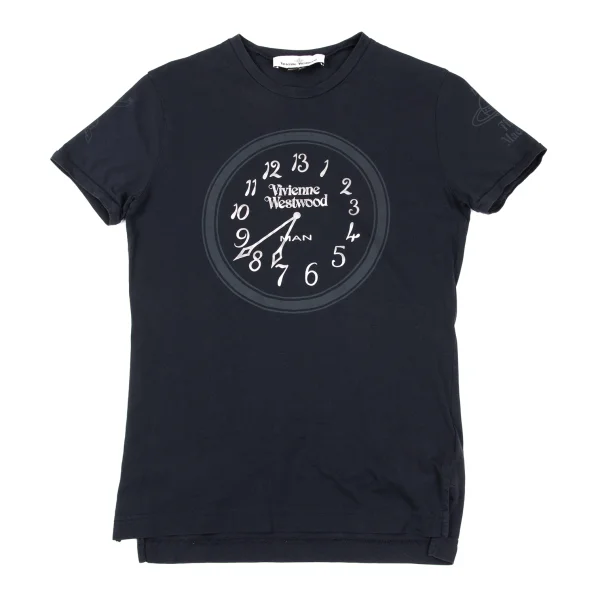Vivienne Westwood MAN Clock Print T-shirt Navy XS K-167175_001