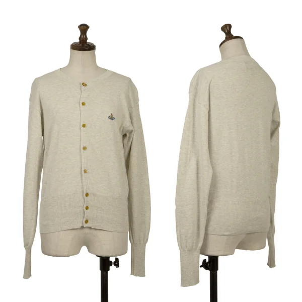 Vivienne Westwood Orb Embroidery Cardigan Ivory S K-167176_001
