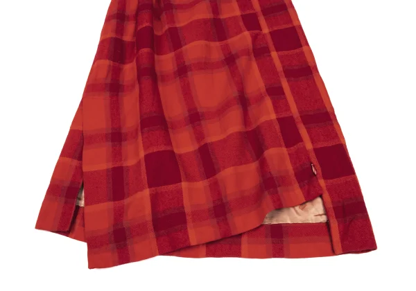 Vivienne Westwood Wool Check Asymmetry Hem Skirt K-167178_007