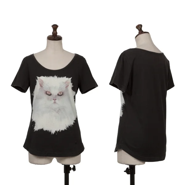 Vivienne Westwood Red Label Persian Cat Print T-shirt Black 2 K-167179_001