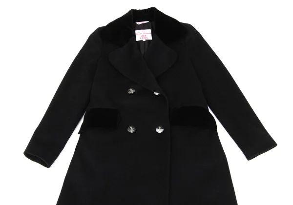 Vivienne Westwood Red Label Wool Blend Velour Double Coat K-167180_003
