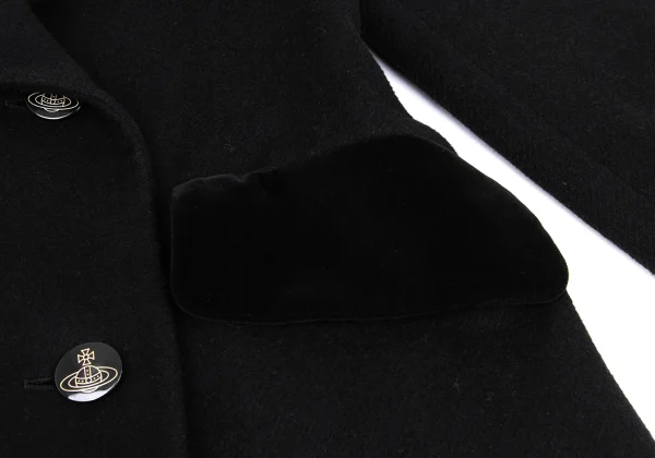 Vivienne Westwood Red Label Wool Blend Velour Double Coat K-167180_012