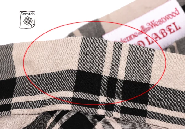 Vivienne Westwood Red Label Cotton Check Drape Wrap Skirt K-167187_005