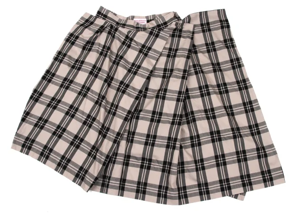 Vivienne Westwood Red Label Cotton Check Drape Wrap Skirt K-167187_008