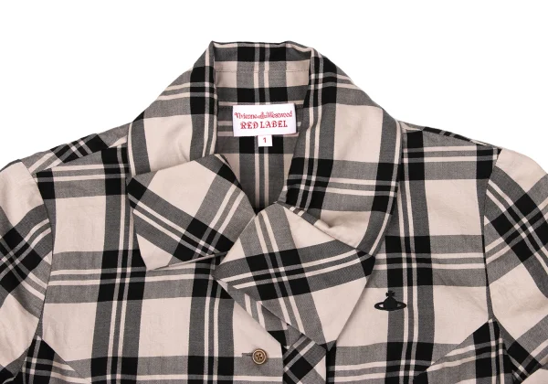 Vivienne Westwood Red Label Cotton Check Shirt & Skirt K-167188_005