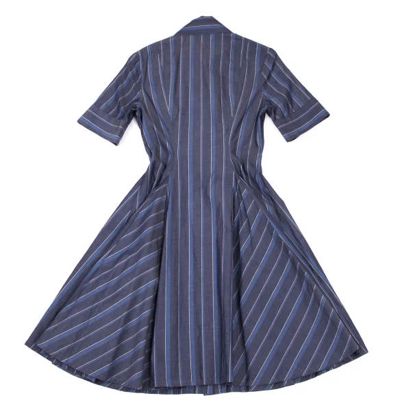 Vivienne Westwood Red Label Orb Embroidered Stripe Shirt Flare Dress K-167189_011