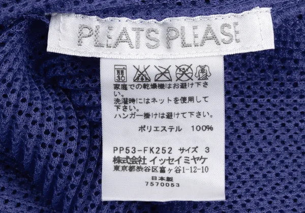 PLEATS PLEASE Mesh Pleated T Shirt K-167202_011