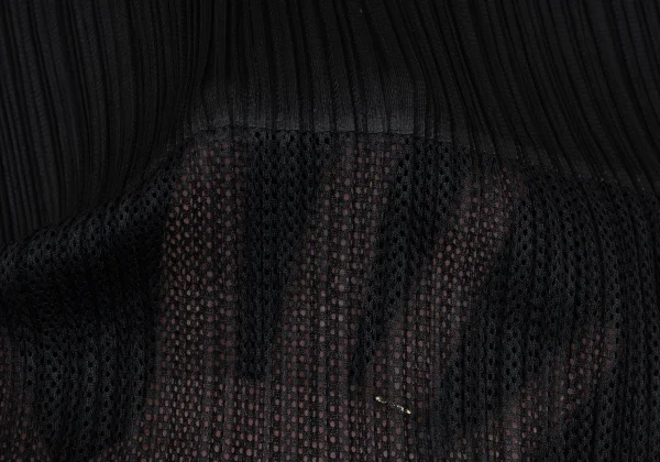 PLEATS PLEASE Mesh Pleated Switching Drawstring T Shirt K-167203_012