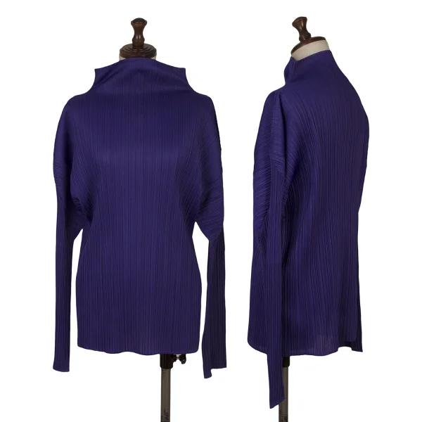 PLEATS PLEASE Pleats High-neck Top Purple 4 K-167204_001