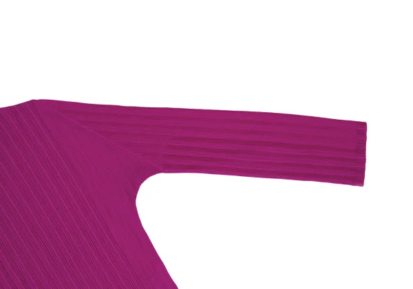 プリーツプリーズPLEATS PLEASE プリーツハイネックカットソー ピンク3