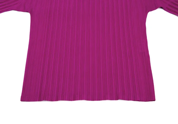 プリーツプリーズPLEATS PLEASE プリーツハイネックカットソー ピンク3