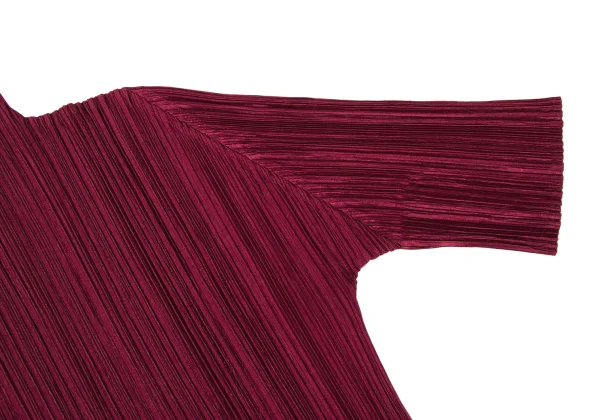 PLEATS PLEASE Pleated High Neck Half Sleeve T-shirt K-167213_004