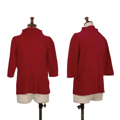 Unbranded Mist Pleated High Neck T-shirt