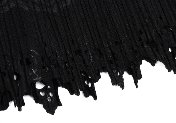 PLEATS PLEASE Hem Cutting Embossed Pleats T-shirt K-167218_010