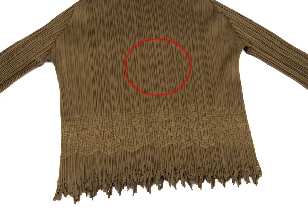 PLEATS PLEASE Hem Cutting Emboss T Shirt K-167219_008