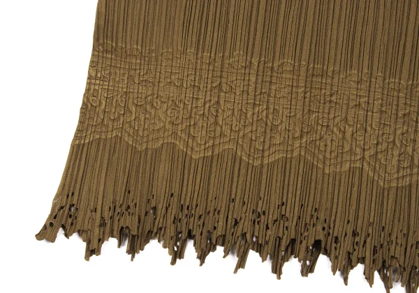 PLEATS PLEASE Hem Cutting Emboss T Shirt K-167219_010