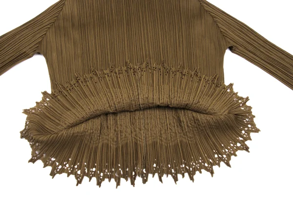 PLEATS PLEASE Hem Cutting Emboss T Shirt K-167219_011