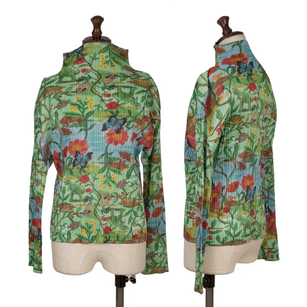 PLEATS PLEASE Nathalie Lete Eden Printed Turtle Neck T Shirt Multi-Color 3 K-167220_001