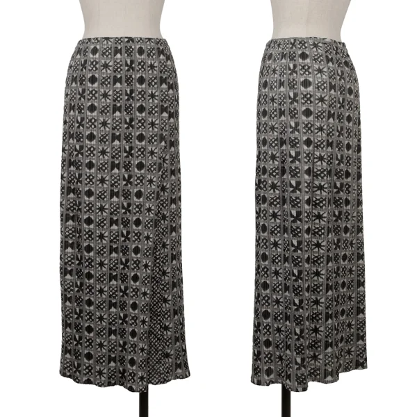 プリーツプリーズPLEATS PLEASE グラフィックチェックプリントラップ