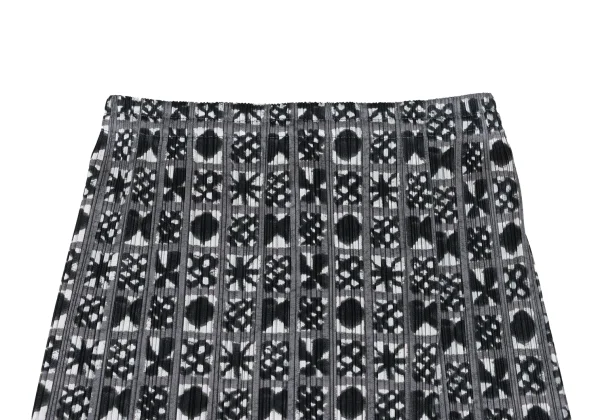 プリーツプリーズPLEATS PLEASE グラフィックチェックプリントラップ