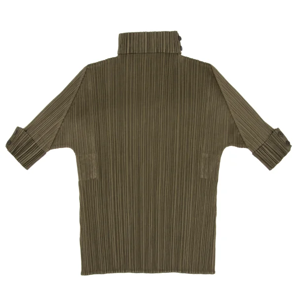 PLEATS PLEASE Button Turtle Neck Top K-167224_002