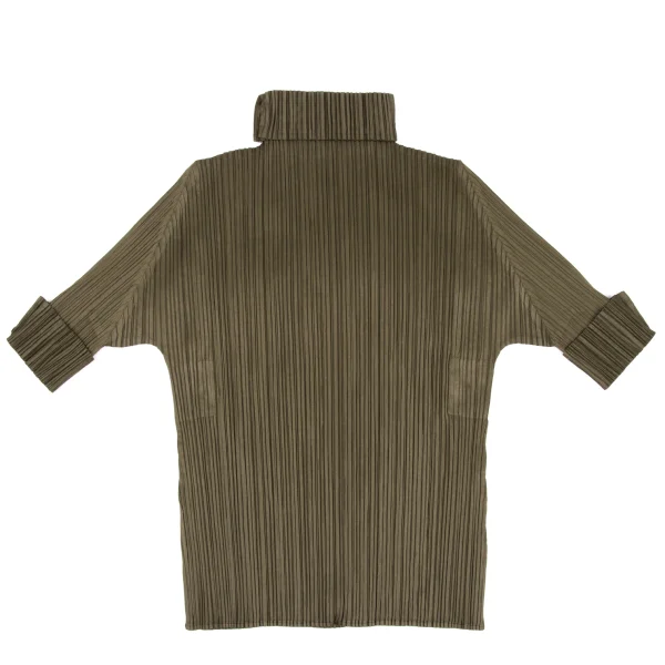 PLEATS PLEASE Button Turtle Neck Top K-167224_011