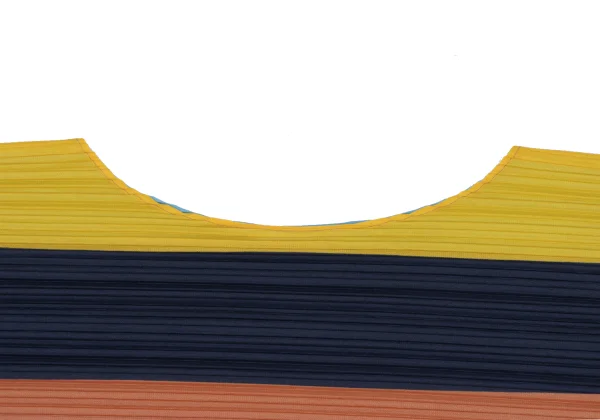 PLEATS PLEASE Multi Stripe Wide Top K-167225_003