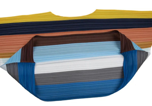 PLEATS PLEASE Multi Stripe Wide Top K-167225_008