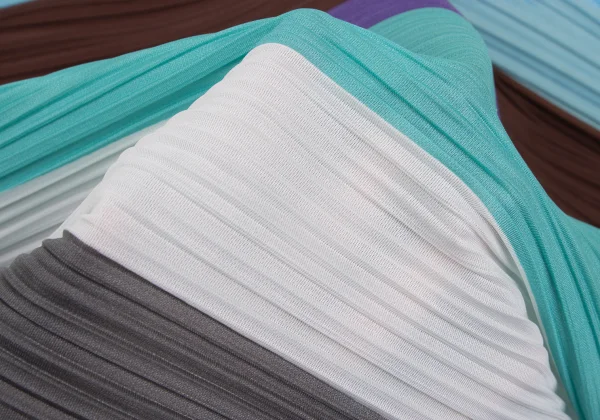 PLEATS PLEASE Multi Stripe Wide Top K-167225_013