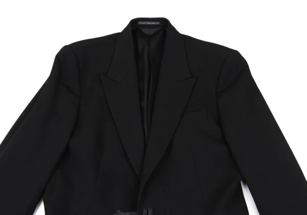 Y's for men Old Gabardine Leather Belted Long Jacket K-167228_002