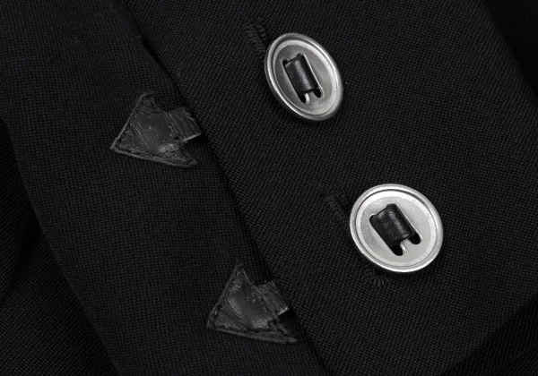 Y's for men Old Gabardine Leather Belted Long Jacket K-167228_007