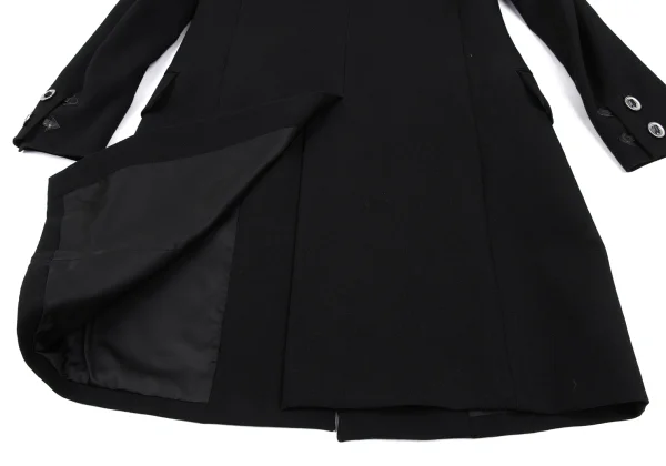 Y's for men Old Gabardine Leather Belted Long Jacket K-167228_015