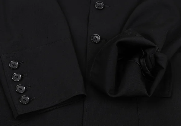 Yohji Yamamoto POUR HOMME Wool Gabardine Piping Design Stand collar Jacket K-167230_008